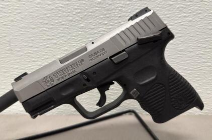 Taurus PT24/7 G2C Compact 9mm DA/SA Pistol, Stainless/Black, SN: TGP62761