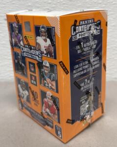 2024 Panini Contenders Football Retail Box, 40 Cards, 5 Packs, 1 Autograph or Memorabilia