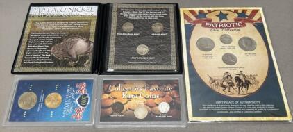 Historic U.S. Coin Collection Sets: War Nickels, Buffalo Nickels, 2010 Dollar/JFK, Silver Dimes, COAs