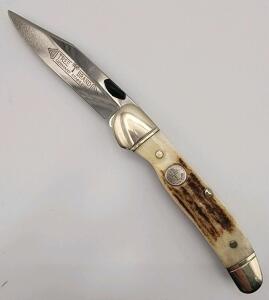 (1) B&ouml;ker Solingen Stag Handle Pocket Knife