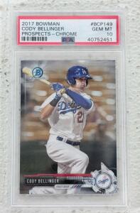 2017 Bowman Chrome Prospects Cody Bellinger BCP149 PSA 10 GEM MT
