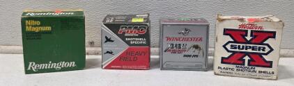 Remington, Winchester, PMC, Western (All Boxes Partial) 12/20 Gauge Collectible Shotgun Shells: Magnum, Steel, Field Loads