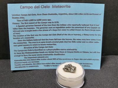 3.78gram Campo Del Cielo Argentinian Meteorite