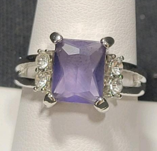 Size 9 Purple Amethyst Ring