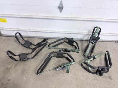 Set of 5 Pairs J-Style Kayak Roof Rack Carriers, Universal Fit, 165 lbs Capacity