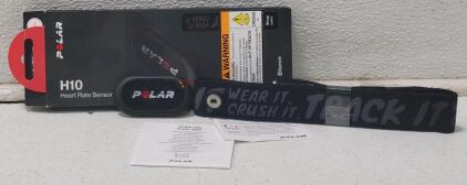 Polar H10 Chest Strap Heart Rate Monitor, Bluetooth & ANT+ Connectivity, M-XXL Strap