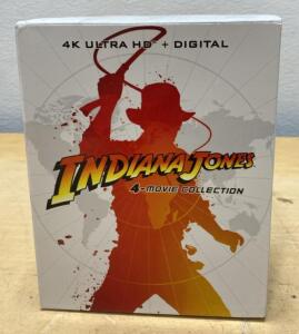 Indiana Jones 4-Movie Collection 4K Ultra HD Blu-ray Box Set with Digital Copies