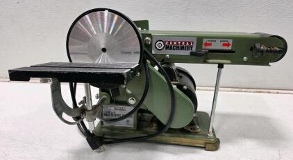 Central Machinery 4" x 36" Belt & 6" Disc Sander, 1/3 HP Motor, 1165 SFPM Belt Speed