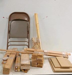 Assorted Construction Lumber and MDF Panels | Approx. 30 Pieces, Various Sizes