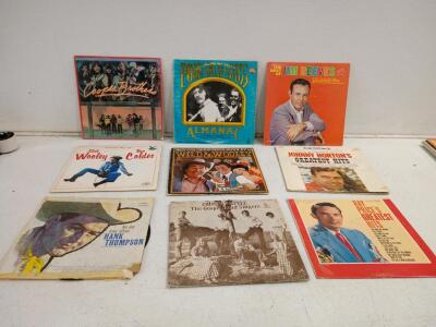 Lot of 36 Vintage 12&rdquo; Vinyl Records: Soundtracks, Country, Soul, Rock &ndash; 1960s-1980s, Mixed Labels