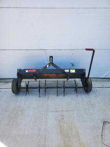 Brinly 40" Tow-Behind Spike Aerator, Model SA2-40BH-G, 10 Galvanized Steel Stars