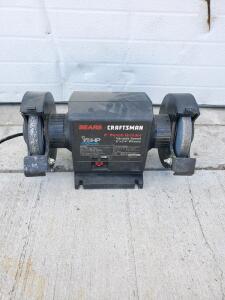 Sears Craftsman 6" Bench Grinder 1/3 HP Variable Speed, Dual Wheel, Model 319.190630