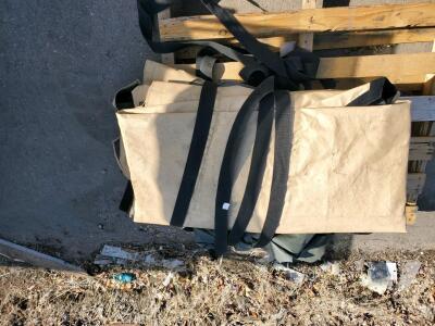Heavy-Duty Military Tarp, 8x10 ft, PVC-Coated Polyester, Reinforced Straps, Grommets