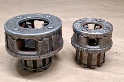 (1) RIDGID 1-Inch Pipe Die Head & (1) RIDGID 1/8-Inch Pipe Die Head