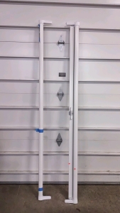 81&frac12;" Tall Adjustable Length (White) Retractable Sliding Screen Door Attachment for Sliding Door