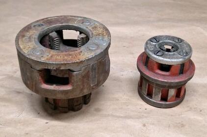 (1) RIDGID 1-Inch Pipe Die Head & (1) RIDGID 1/8-Inch Pipe Die Head