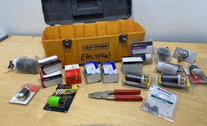 Craftsman Electrical Tool Box w/ Commercial Grade Plugs, Timers, Cooper Devices, Hand Tool