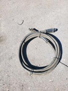 25ft 1/0 AWG Welding Lead with Electrode Holder, 300A, Twist-Lock Connector, Rubber Insulation