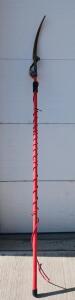 Manual Pole Pruner with Telescoping Fiberglass Pole, 13-16" Saw Blade, Twist Lock, Red( Zone D)