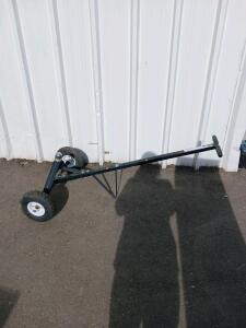 Manual Trailer Dolly with 2" Ball, 600 lb Capacity, 10" Pneumatic Tires, Steel Frame
