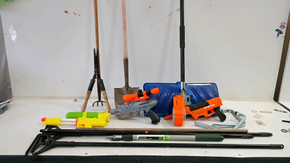 Adventure Force Aeon Pro & Dart Zone 25MAX Foam Blasters with Drum, Scope, Magazines, 40-Dart Capacity