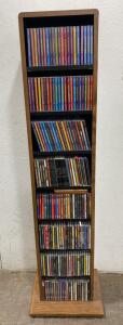 Large CD Collection with Rack &ndash; 120+ Discs incl. NOW Series, Movie Soundtracks & More