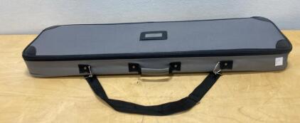 33" Portable Retractable Banner Stand with Soft Carry Case & Telescoping Pole, Aluminum Base