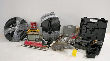 Mixed Lot: Automotive Parts, Power Tools, and Accessories