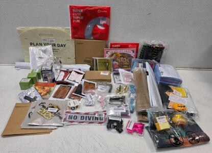 Mixed Lot Amazon Overstock - 40+ Items - PatPat, RSVP, Books, Decor, Hardware, Party Supplies