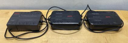 APC Back-UPS ES 500 300W/500VA & ES 450 257W/450VA Compact UPS Units, 6/8 Outlet, Power Backup - All Power On