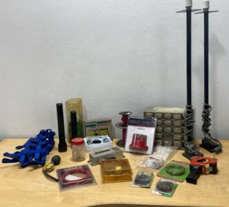 Automotive Performance Parts Lot: MSD Ignition Coil Bracket #8213, Blaster 2 Coil #8203, Airbrush Kit #8131