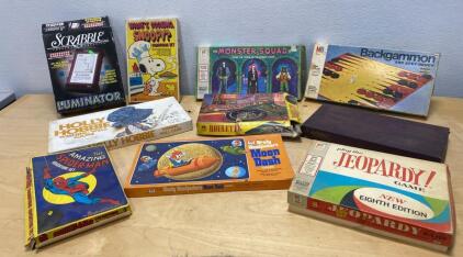Vintage Board Game Lot &ndash; Milton Bradley/Selchow & Righter, 1970s-1980s, TV/Character Themes, Jeopardy 8th Edition