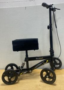 BlessReach Economy Knee Scooter, 300 lb Capacity, Dual Rear Brakes, Foldable Design