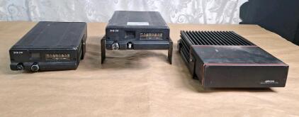 (2) Pyramid Communications SVR-250 Series Synthesized Vehicular Repeaters & (1) GE Ericsson D28LTX Orion Mobile Switchable Radio M/A-COM MACOM