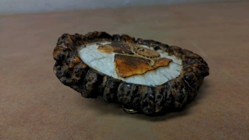 Carved Wood Belt Buckle