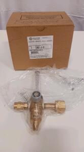 Western Enterprises REF-4-P CO2 Flowmeter Regulator 0&ndash;70 SCFH CGA-320 Inlet Brass Body