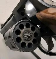 H&R Model 940 Revolver .22 LR, 9-Shot, 6" Barrel, Blued, Serial AT008889, Wood Grips, U.S.A. - 10