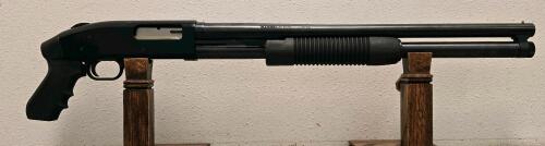 Mossberg 500A 12 Gauge Pump-Action Shotgun, 20" Barrel, Pistol Grip, Serial T140076