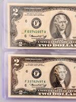 (2) 1976 Series $2 Federal Reserve Notes, Atlanta, Jefferson Portrait, Consecutive Serial Numbers - 2