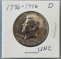 1976-D Kennedy Half Dollar Set, UNC, Bicentennial, Denver Mint, 4-Coin Lot - 2