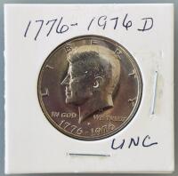 1976-D Kennedy Half Dollar Set, UNC, Bicentennial, Denver Mint, 4-Coin Lot - 4