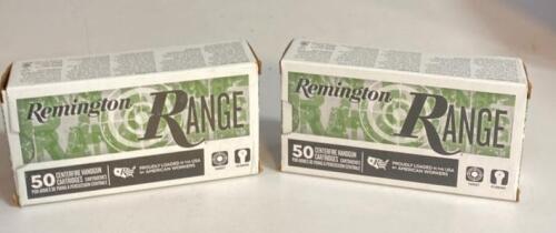 Remington Range 9mm Luger 115gr FMJ Ammunition &ndash; 100 Rounds