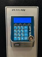 AMSEC Deposit Safe, 8 Locking Drawers, Drop Slot, ESL Audit Electronic Lock, Serial 02777888 (has Key and Code) 20"x20"x 54.5" - 7