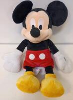 Disney Store 17" Mickey & Minnie Mouse Plush Pair - Authentic, Classic Characters, Stamped Feet - 3