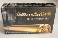 Sellier & Bellot 7x57mm Mauser 140gr FMJ Full Box 20 Rounds SB757A Brass Czech Rifle Ammunition - 3
