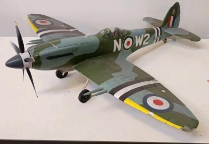 FMS Spitfire Mk IX RC Warbird 59" Wingspan, Electric 6S, Retracts, Flaps, PK682 RAF Camouflage