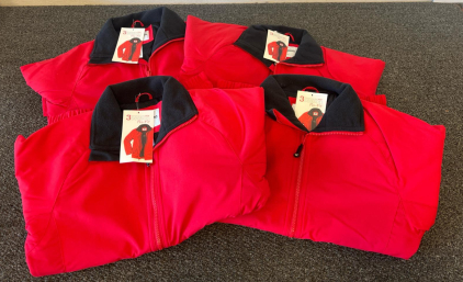(4) WearGuard 3-Season Pro-Fit Jacket, Style 82401, XS, Red, Wind & Rain-Resistant