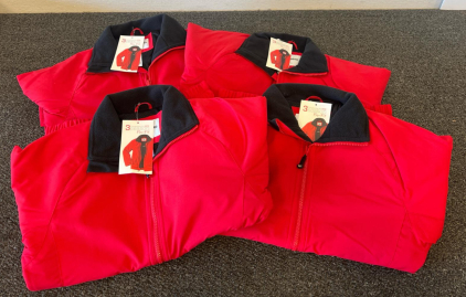 (4) WearGuard 3-Season Pro-Fit Jacket, Style 82401, XS, Red, Wind & Rain-Resistant