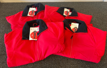 (4) WearGuard 3-Season Pro-Fit Jacket, Style 82401, XS, Red, Wind & Rain-Resistant