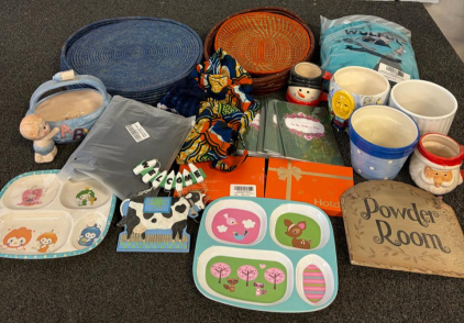 WULFUL Clothes, Woven Baskets, Decor Mugs, Kid Plates, Signs, Cards, Hotdot Gifts